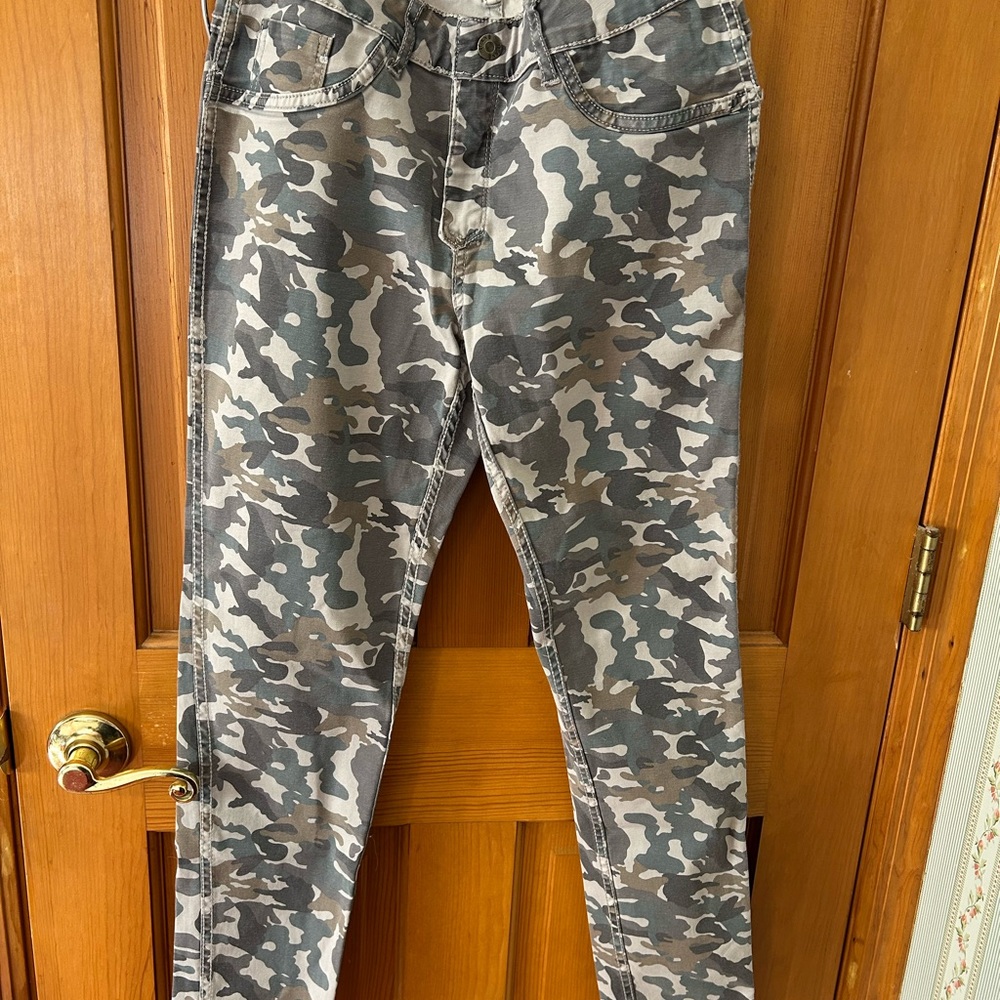 Z Supply Reversible Camouflage and Tan Ankle Pants